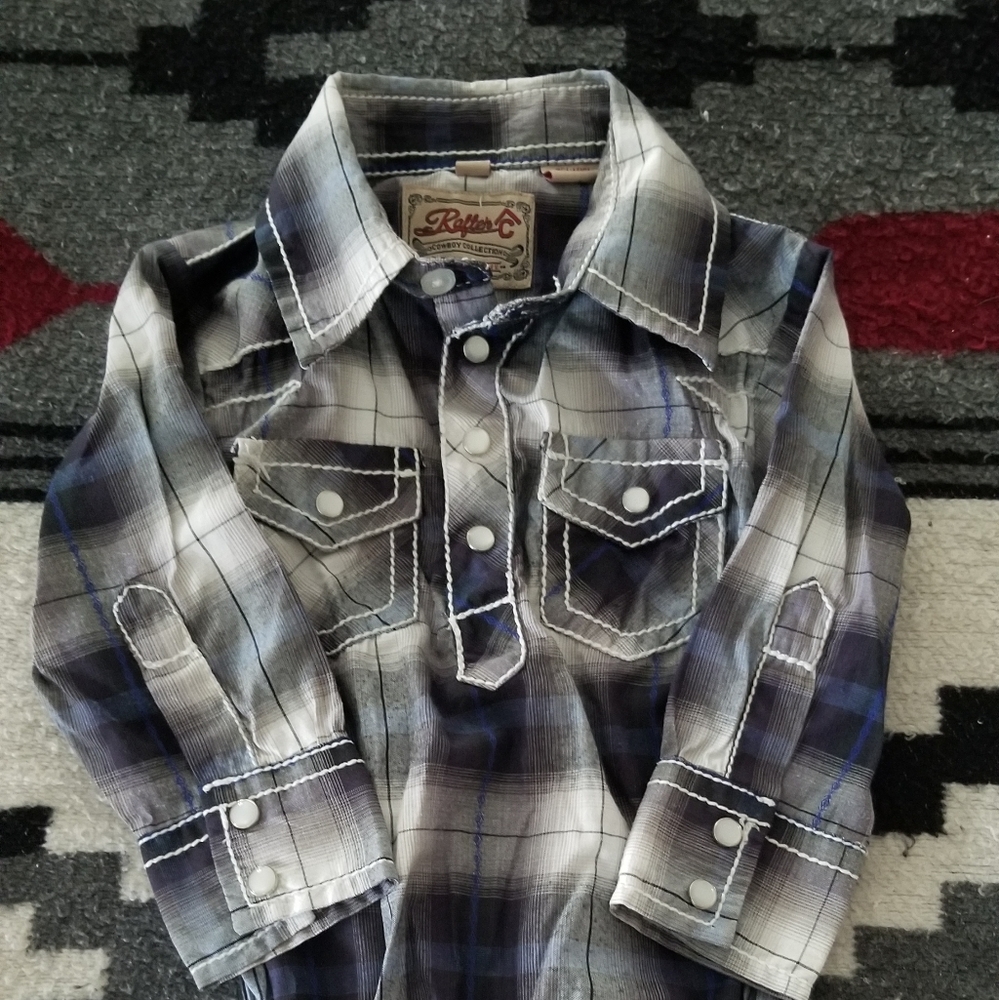 Rafter C Pearl Snap Onsie
